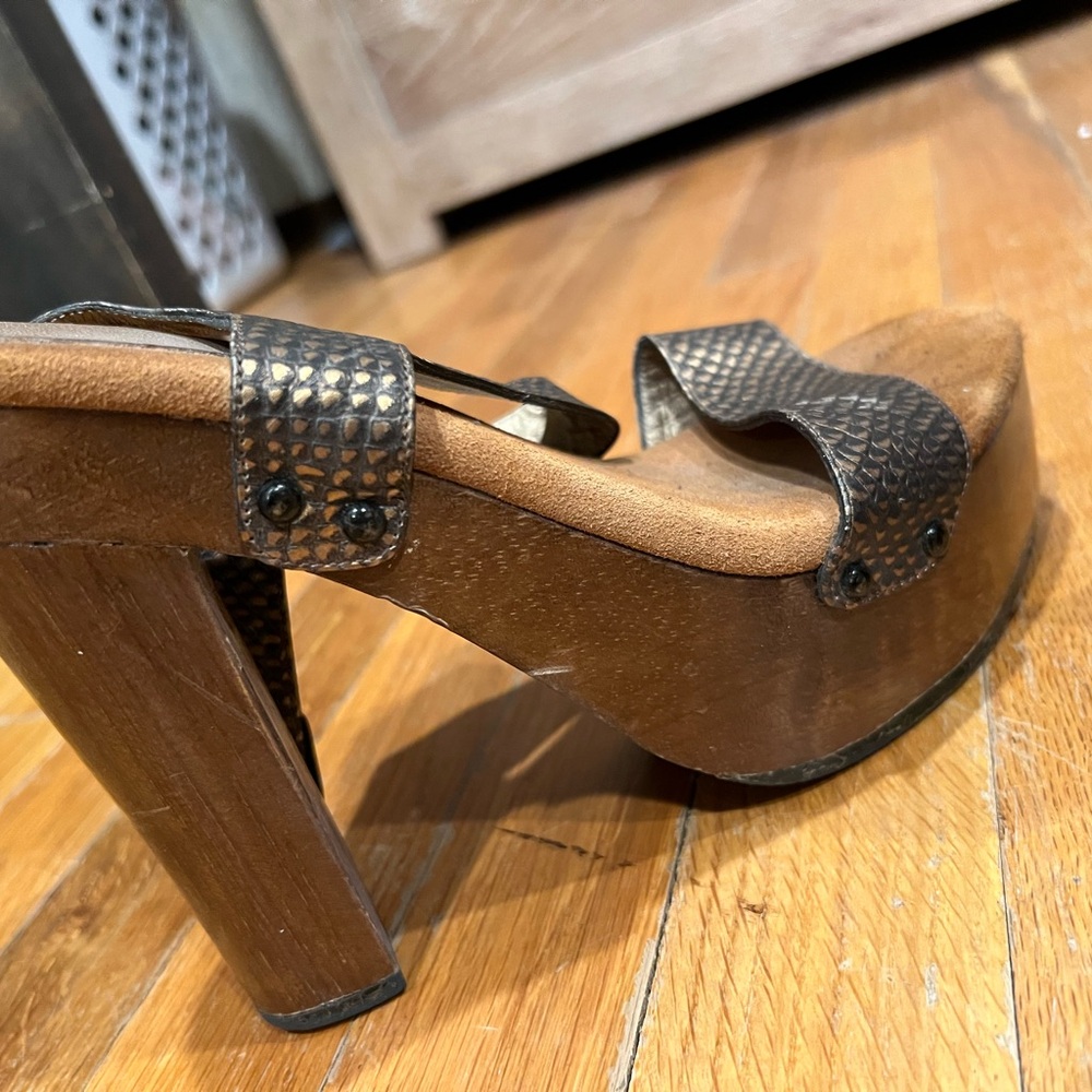 Women's Brown Platform Sandals - Lole Bohe